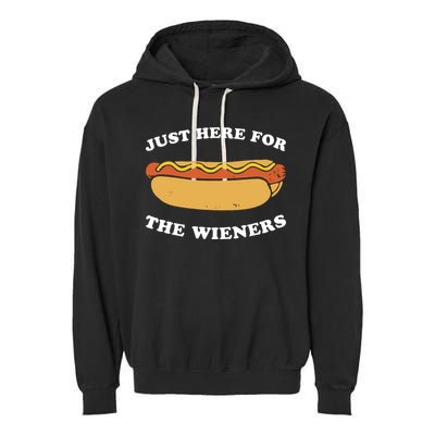I'm Just Here For The Wieners 4th Of July Shirts Garment-Dyed Fleece Hoodie