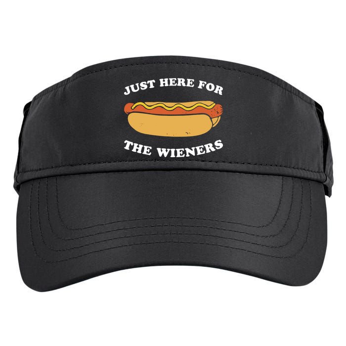 I'm Just Here For The Wieners 4th Of July Shirts Adult Drive Performance Visor