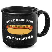 I'm Just Here For The Wieners 4th Of July Shirts 15oz Campfire Ceramic Mug
