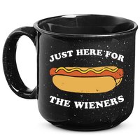I'm Just Here For The Wieners 4th Of July Shirts 15oz Campfire Ceramic Mug