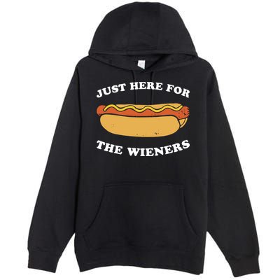 I'm Just Here For The Wieners 4th Of July Shirts Premium Pullover Hoodie