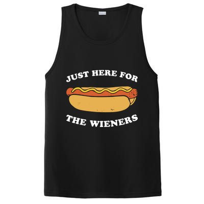 I'm Just Here For The Wieners 4th Of July Shirts PosiCharge Competitor Tank