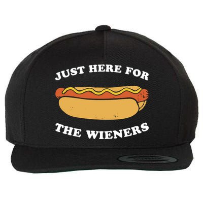 I'm Just Here For The Wieners 4th Of July Shirts Wool Snapback Cap