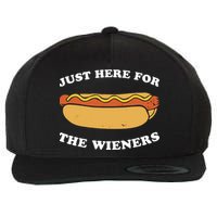 I'm Just Here For The Wieners 4th Of July Shirts Wool Snapback Cap