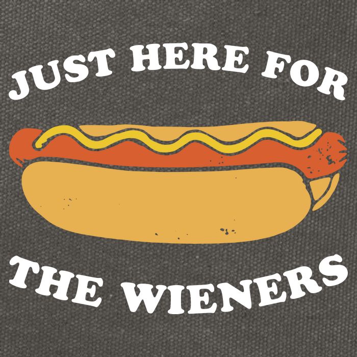 I'm Just Here For The Wieners 4th Of July Shirts Cotton Canvas Backpack