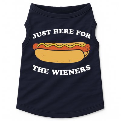 I'm Just Here For The Wieners 4th Of July Shirts Doggie Tank