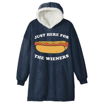 I'm Just Here For The Wieners 4th Of July Shirts Hooded Wearable Blanket