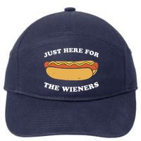 I'm Just Here For The Wieners 4th Of July Shirts 7-Panel Snapback Hat