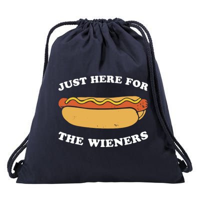 I'm Just Here For The Wieners 4th Of July Shirts Drawstring Bag