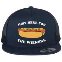 I'm Just Here For The Wieners 4th Of July Shirts Flat Bill Trucker Hat