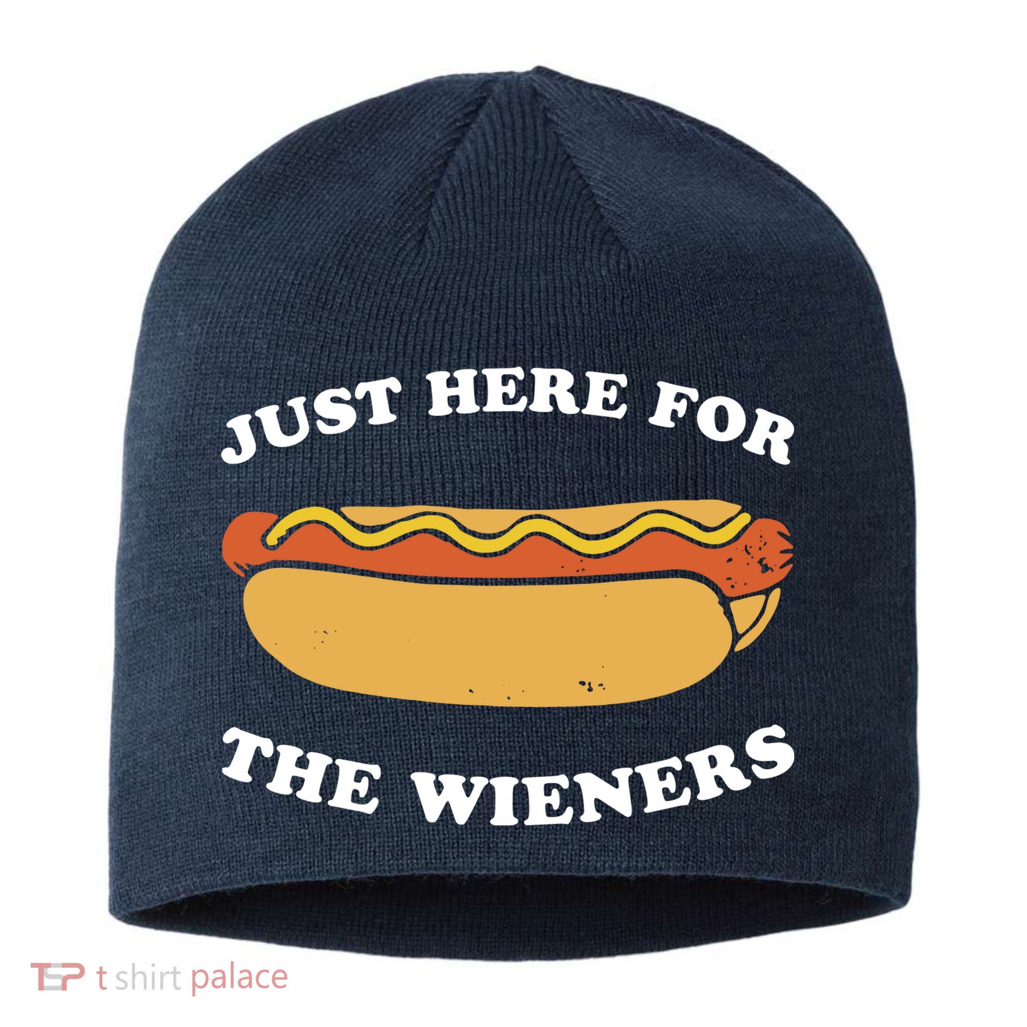 I'm Just Here For The Wieners 4th Of July Shirts Sustainable Beanie