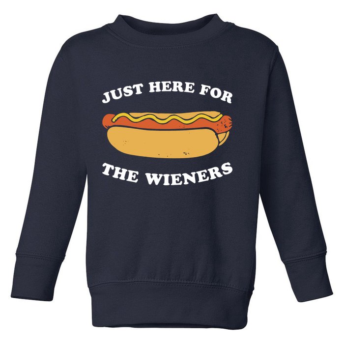 I'm Just Here For The Wieners 4th Of July Shirts Toddler Sweatshirt