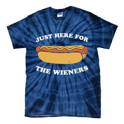 I'm Just Here For The Wieners 4th Of July Shirts Tie-Dye T-Shirt
