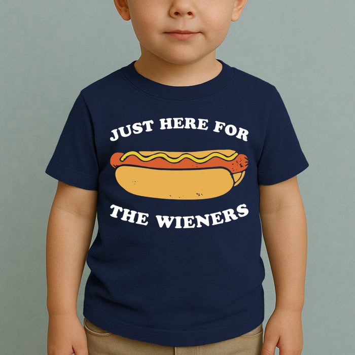 I'm Just Here For The Wieners 4th Of July Shirts Toddler T-Shirt