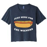 I'm Just Here For The Wieners 4th Of July Shirts Crop Top