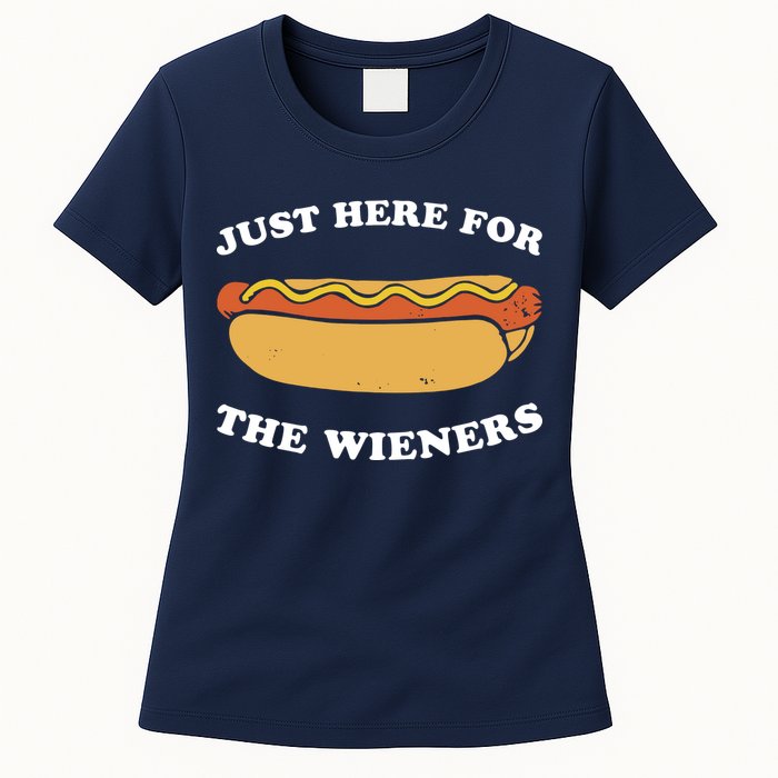 I'm Just Here For The Wieners 4th Of July Shirts Womens T-Shirt