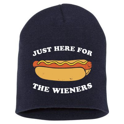 I'm Just Here For The Wieners 4th Of July Shirts Short Acrylic Beanie