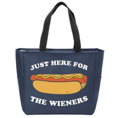 I'm Just Here For The Wieners 4th Of July Shirts Zip Tote Bag