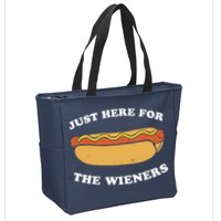 I'm Just Here For The Wieners 4th Of July Shirts Zip Tote Bag