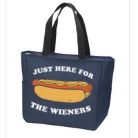 I'm Just Here For The Wieners 4th Of July Shirts Zip Tote Bag