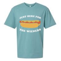 I'm Just Here For The Wieners 4th Of July Shirts Sueded Cloud Jersey T-Shirt