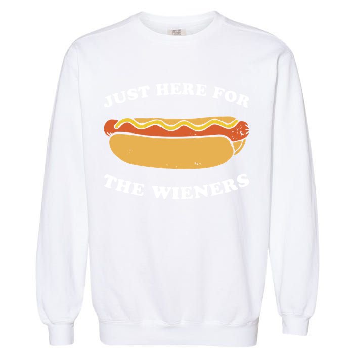 I'm Just Here For The Wieners 4th Of July Shirts Garment-Dyed Sweatshirt