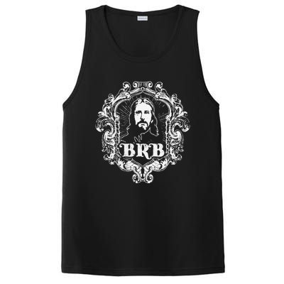 Jesus Humors Good Friday Jesus Be Right Back Easter Funny PosiCharge Competitor Tank