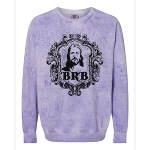 Jesus Humors Good Friday Jesus Be Right Back Easter Colorblast Crewneck Sweatshirt