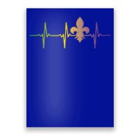 Jester Hat Heartbeat Nurse Funny Mardi Gras Carnival Medical Gift Poster