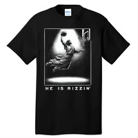 Jesus He Is Rizzin Basketball Easter Christian Religious Tall T-Shirt