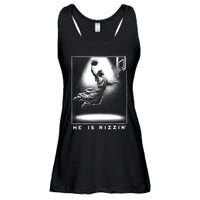 Jesus He Is Rizzin Basketball Easter Christian Religious Ladies Essential Flowy Tank