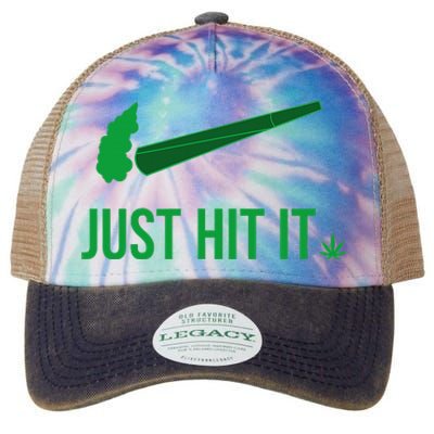 Just Hit It Cannabis Smoker Legacy Tie Dye Trucker Hat