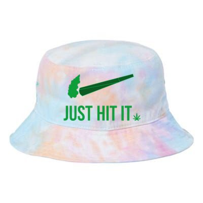 Just Hit It Cannabis Smoker Tie Dye Newport Bucket Hat