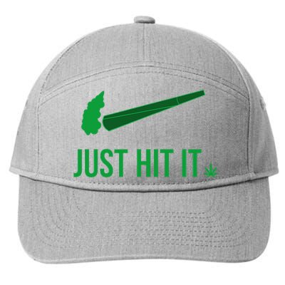 Just Hit It Cannabis Smoker 7-Panel Snapback Hat