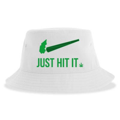 Just Hit It Cannabis Smoker Sustainable Bucket Hat