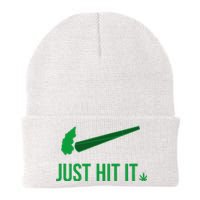 Just Hit It Cannabis Smoker Knit Cap Winter Beanie