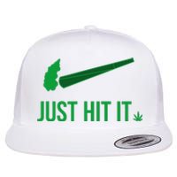 Just Hit It Cannabis Smoker Flat Bill Trucker Hat