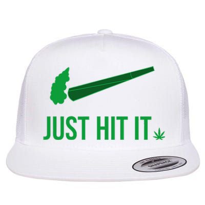 Just Hit It Cannabis Smoker Flat Bill Trucker Hat