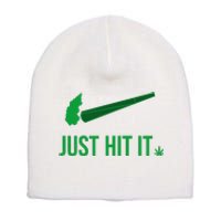 Just Hit It Cannabis Smoker Short Acrylic Beanie