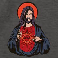 Jesus Heart Illustration Vector Backpack