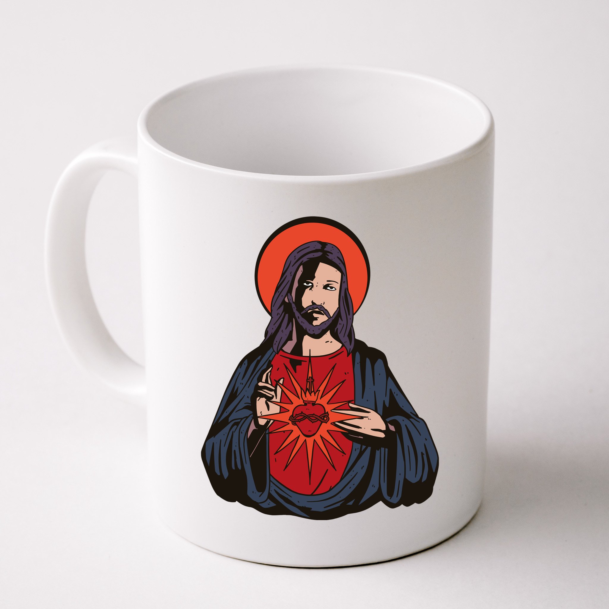 Jesus Heart Illustration Mug