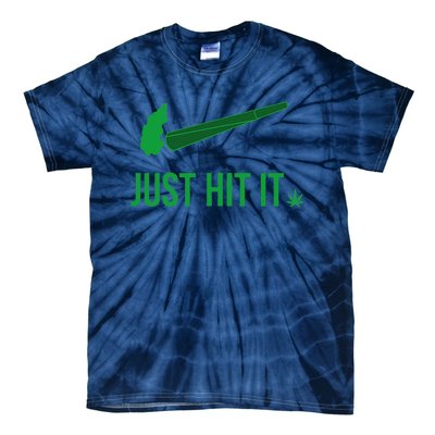 Just Hit It Cannabis Smoker Tie-Dye T-Shirt