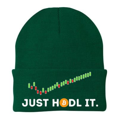 Just HODL It Funny Crypto Trader BTC Bitcoin Investor Knit Cap Winter Beanie