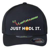 Just HODL It Funny Crypto Trader BTC Bitcoin Investor Flexfit Unipanel Trucker Cap