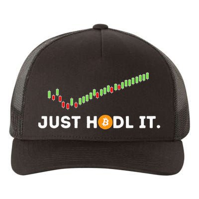 Just HODL It Funny Crypto Trader BTC Bitcoin Investor Yupoong Adult 5-Panel Trucker Hat