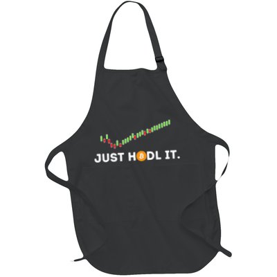 Just HODL It Funny Crypto Trader BTC Bitcoin Investor Apron