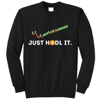 Just HODL It Funny Crypto Trader BTC Bitcoin Investor Sweatshirt
