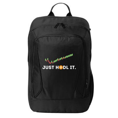 Just HODL It Funny Crypto Trader BTC Bitcoin Investor City Backpack