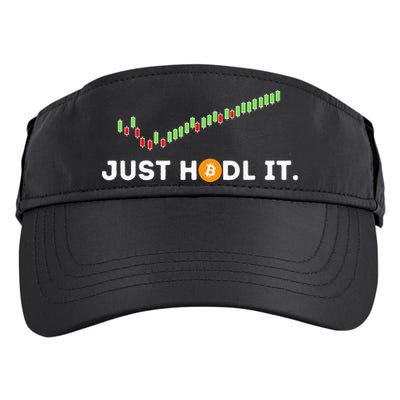 Just HODL It Funny Crypto Trader BTC Bitcoin Investor Adult Drive Performance Visor