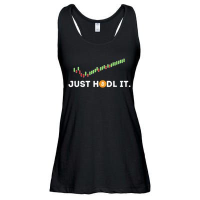 Just HODL It Funny Crypto Trader BTC Bitcoin Investor Ladies Essential Flowy Tank